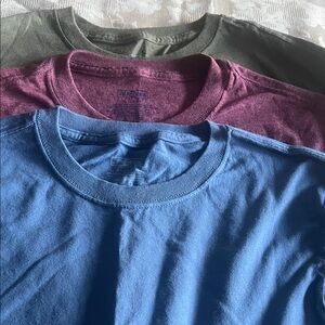 Jerzees brand. Long Sleeve Tees - Blue, Red, Green